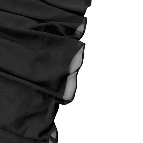 Never Worn Strapless Chiffon Prom/Evening Gown Size 10 - Picture 8 of 10